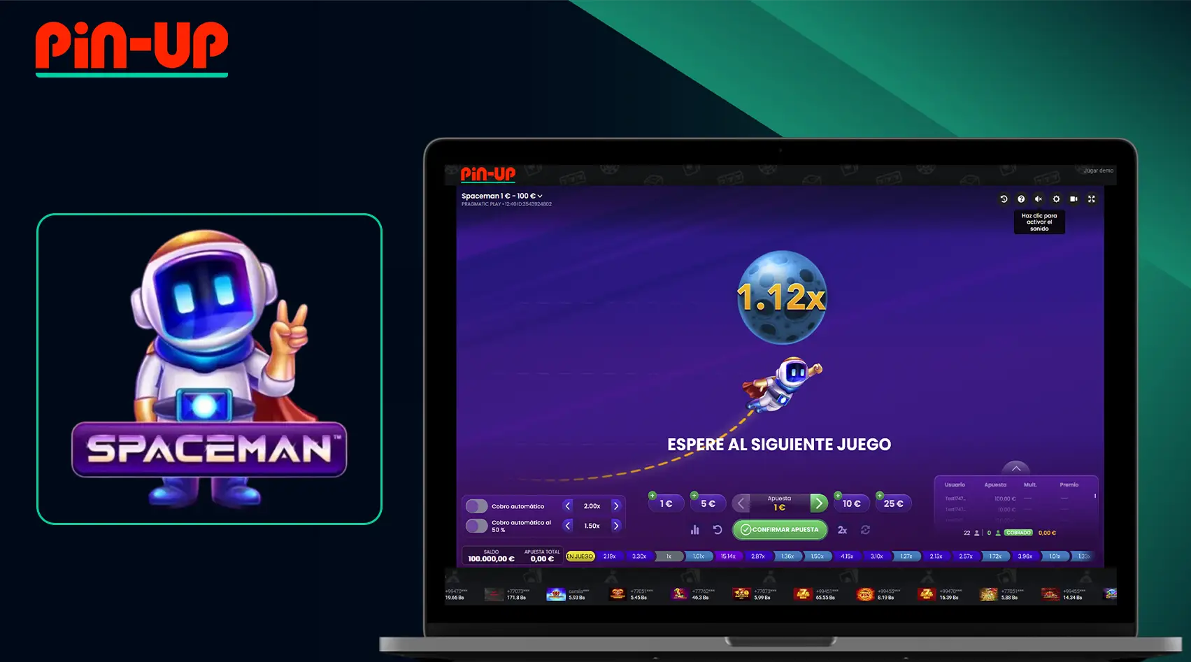 Pin Up Casino - Crash game Spaceman