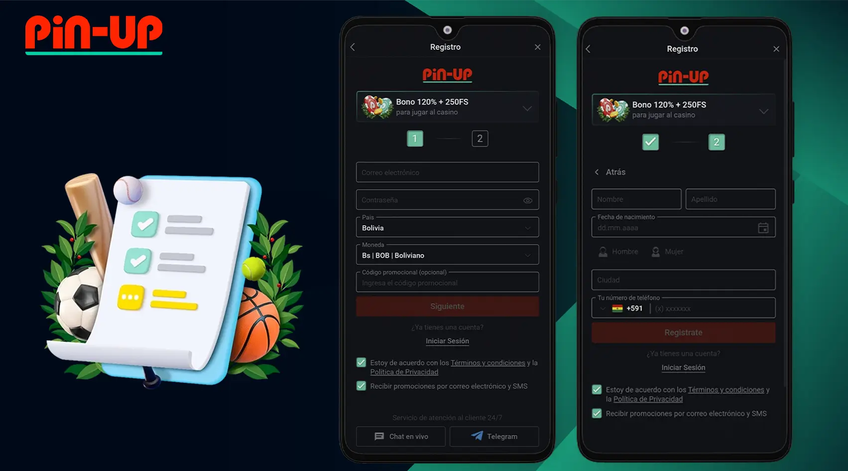 Registro a Través de la Pin Up App